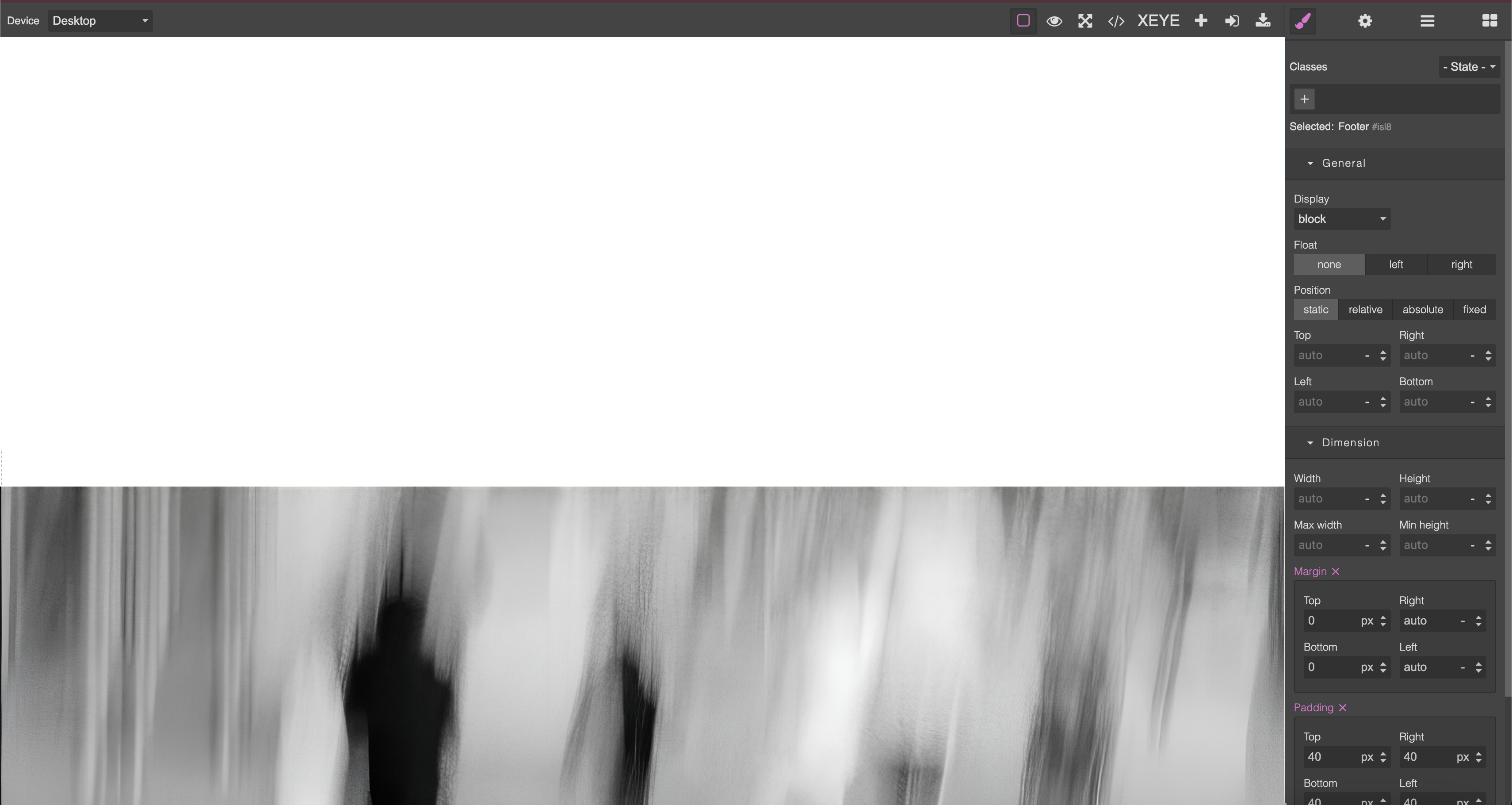 Screenshot Xeye App